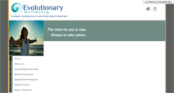 Desktop Screenshot of evolutionarywellbeing.org