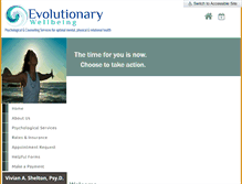 Tablet Screenshot of evolutionarywellbeing.org